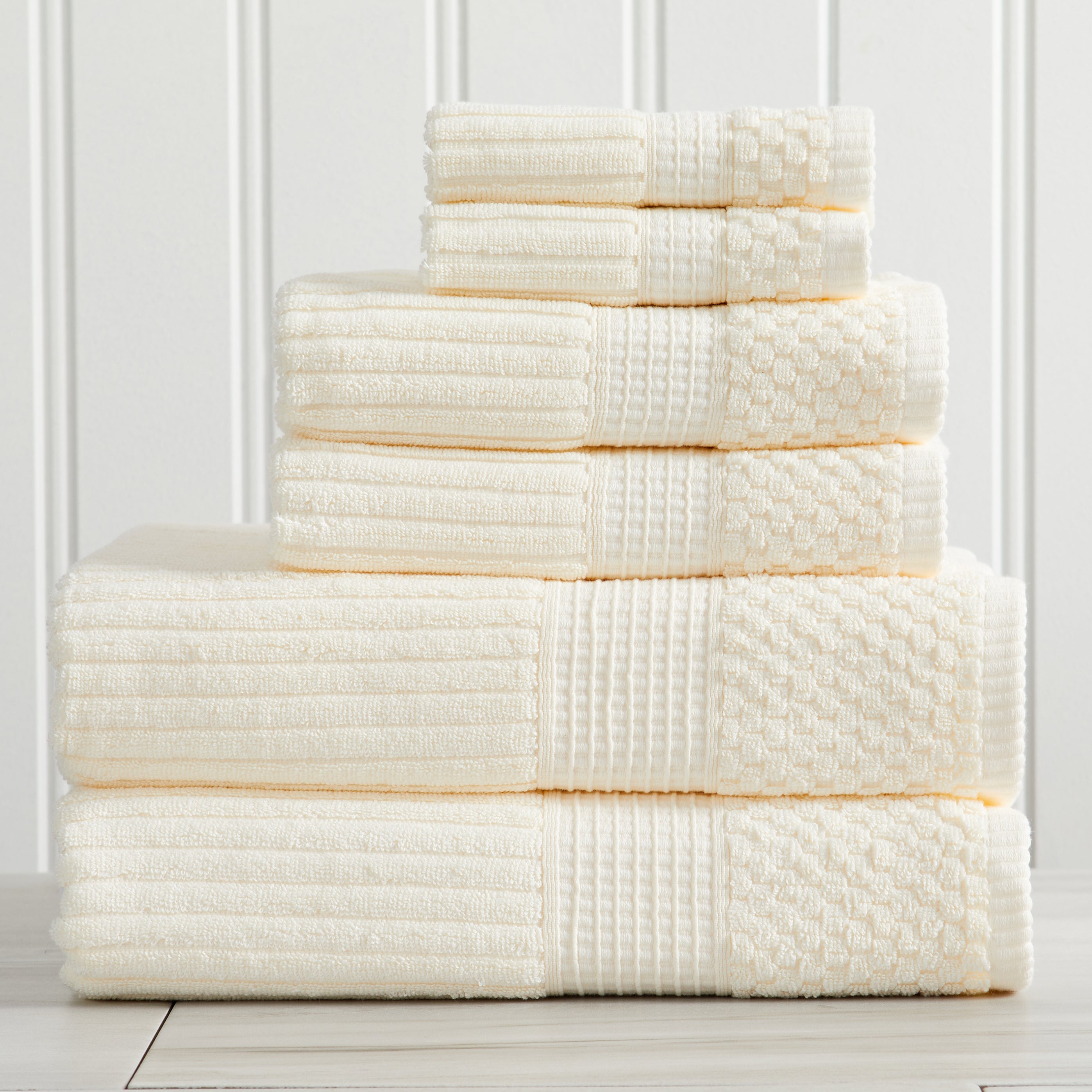Krista Collection | Ribbed Textured Bath Towel Sets – Springtree Home